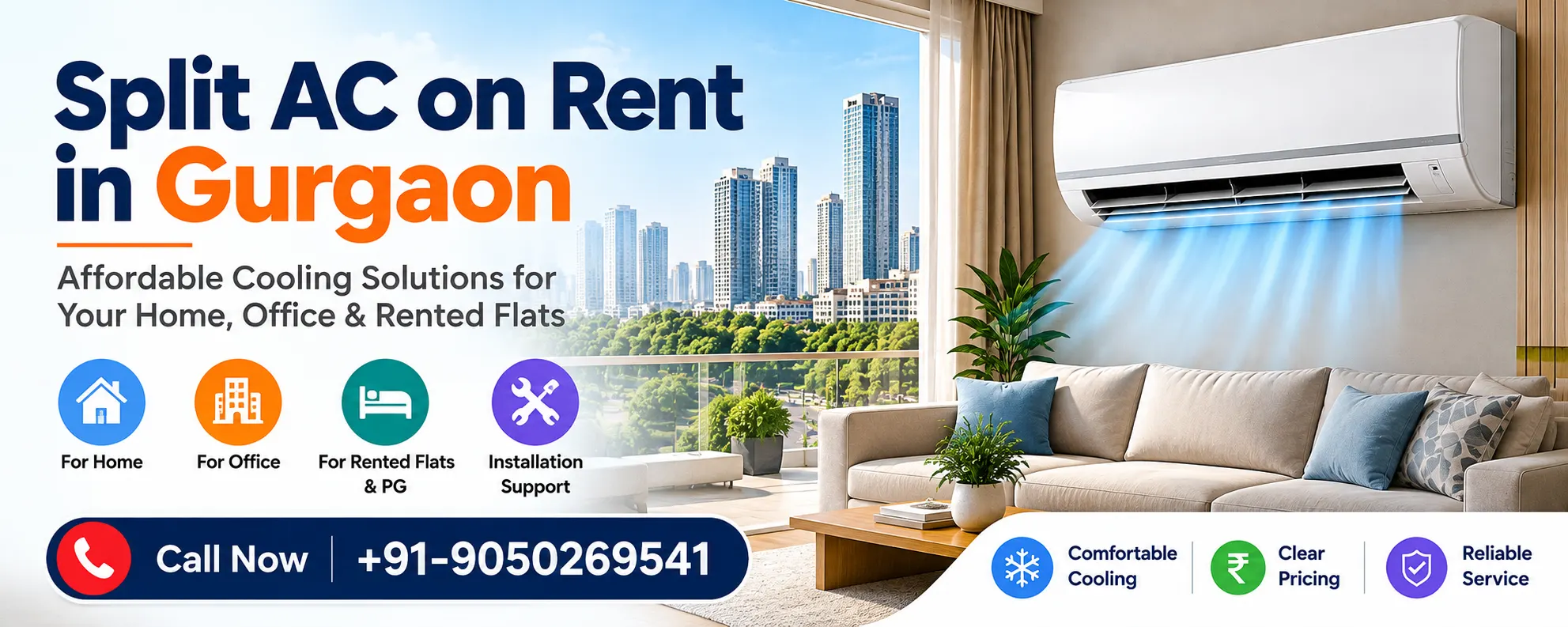 Split AC Rentals in Gurgaon